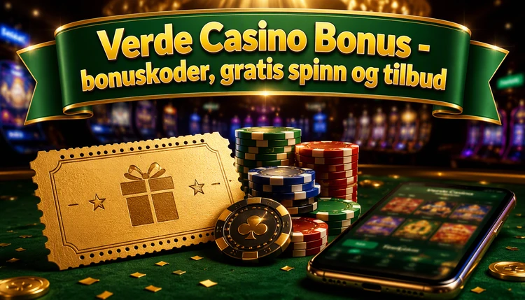 Verde Casino Bonus - bonuskoder, gratis spinn og tilbud